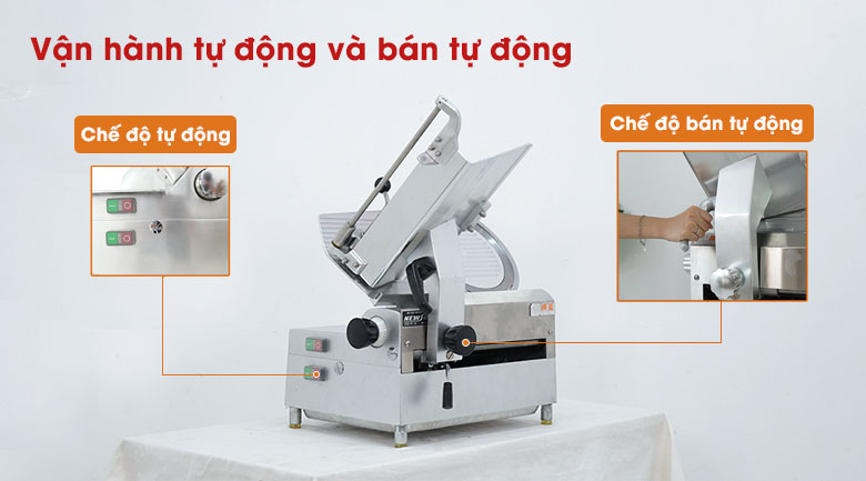 Máy cắt thịt SL300B có 2 chế độ vận hành