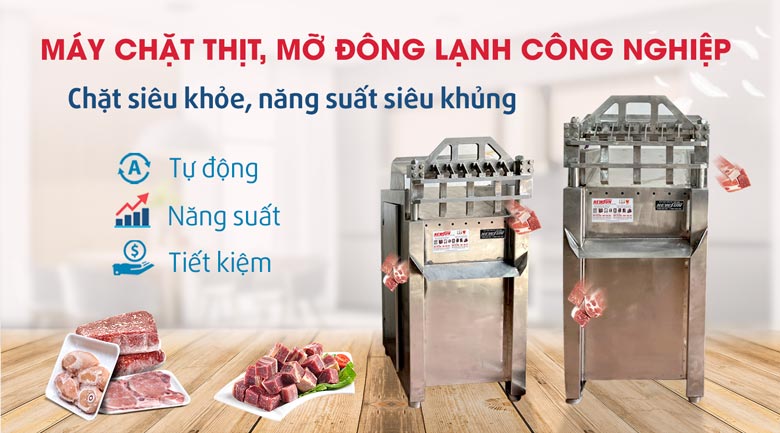 Máy chặt thịt, mỡ đông lạnh công nghiệp NEWSUN chính hãng, giá tốt