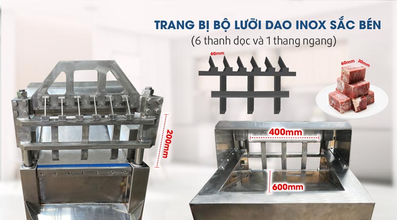 Cắt thịt nhanh, chuẩn xác với bộ lưỡi dao sắc bén