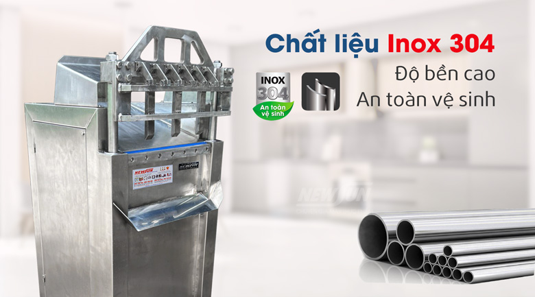 Bền bỉ, an toàn vệ sinh với chất liệu inox 304 