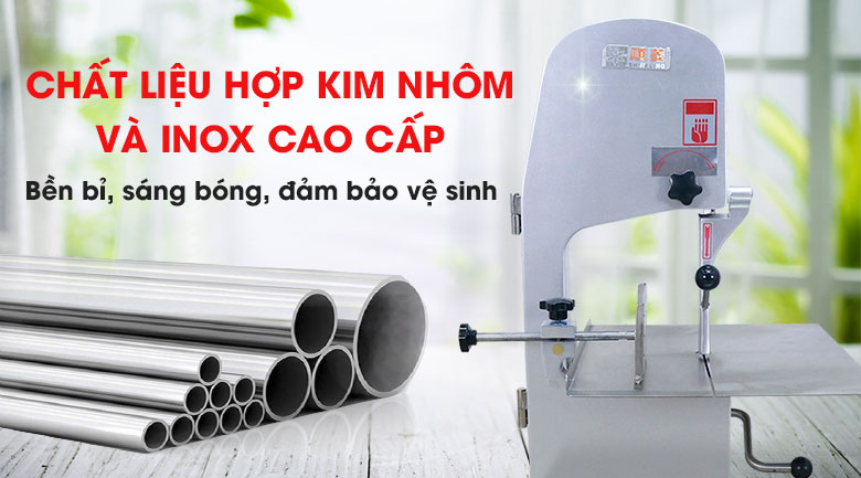 Chất liệu hợp kim nhôm và inox cao cấp sáng bóng