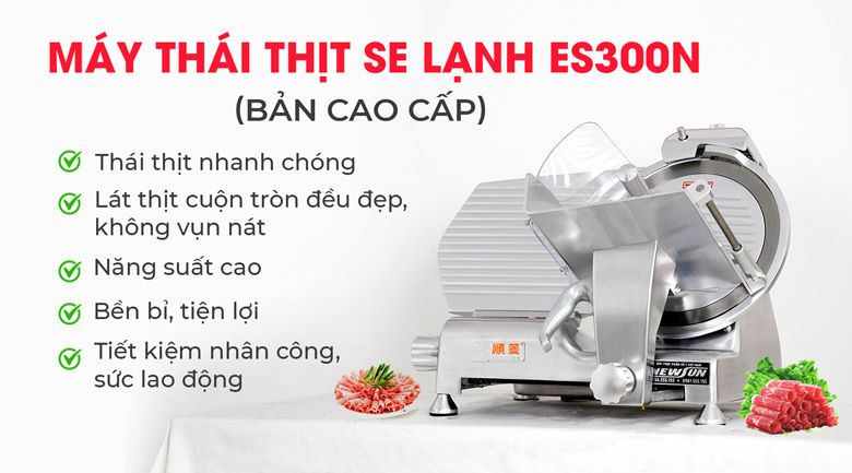 Máy thái thịt se lạnh ES300N (bản cao cấp)