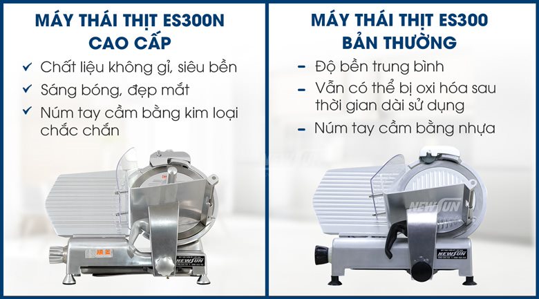 Điểm cải tiến vượt trội của máy thái thịt se lạnh ES300N (bản cao cấp)