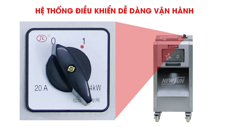 Hệ thống điều khiển đơn giản, dễ dàng vận hành