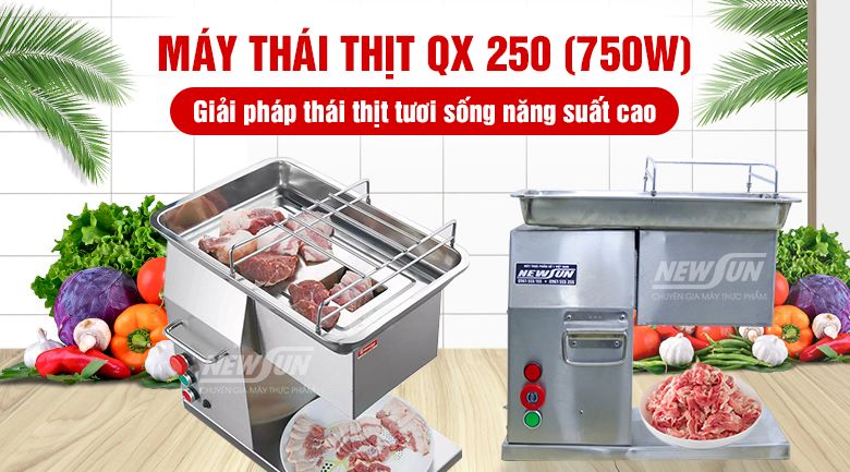 Máy thái thịt tươi sống QX-250 chính hãng NEWSUN