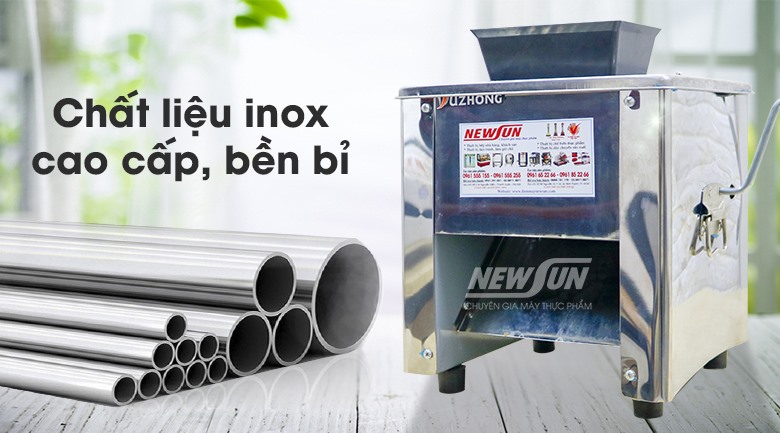 Chất liệu inox cao cấp, đảm bảo vệ sinh an toàn thực phẩm