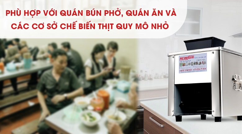 Phù hợp với nhu cầu của các cơ sở chế biến thịt quy mô nhỏ