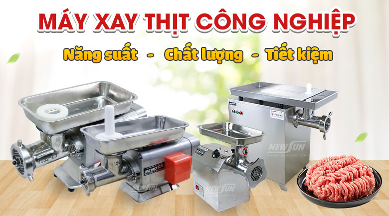 Máy xay thịt công nghiệp chính hãng NEWSUN