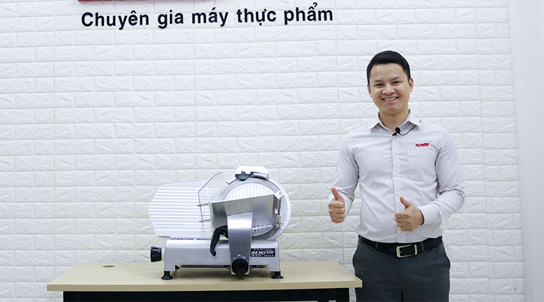 Thực tế máy thái thịt đông lạnh mini ES300 NEWSUN