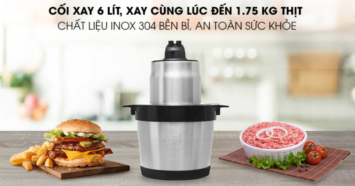 Top 5 máy xay thịt cối inox chất lượng