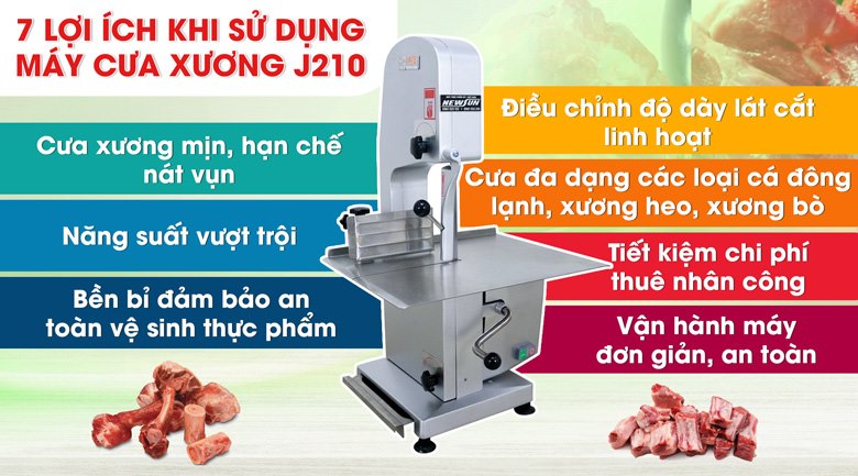 Những lợi ích khi sử dụng máy cắt xương heo J210